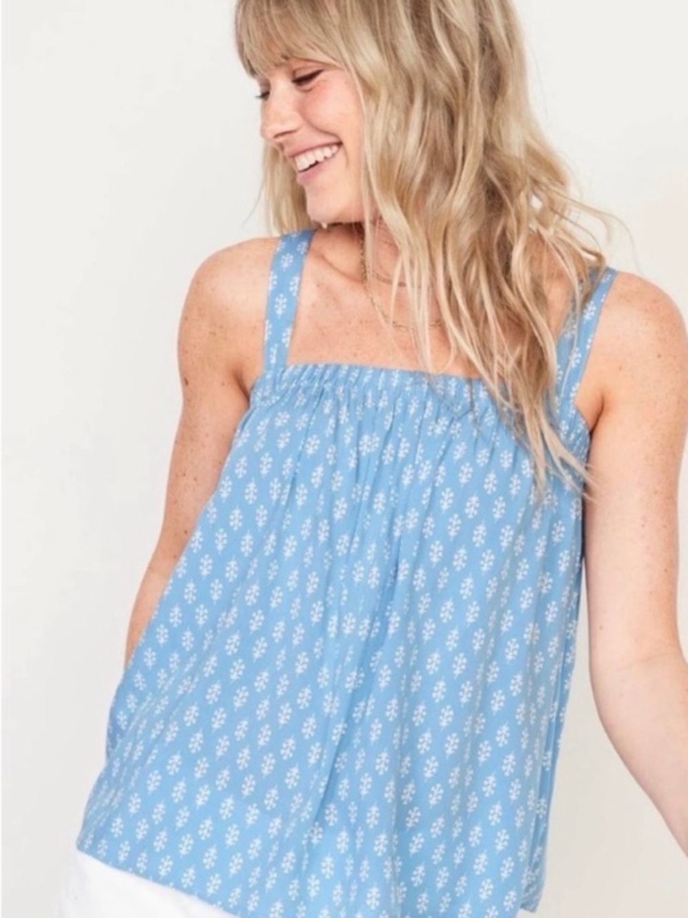 Old Navy Light Blue Floral Cami